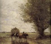 unknow artist The wagon  carry the grass oil painting reproduction